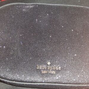Kate Spade Black Sparkle Clutch
